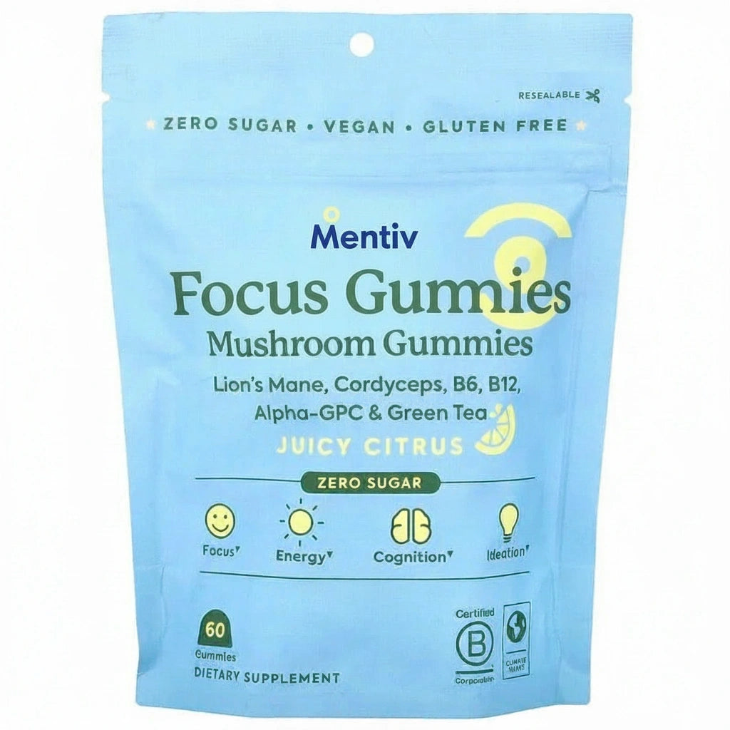 Mentiv Focus Gummies - Juicy Citrus