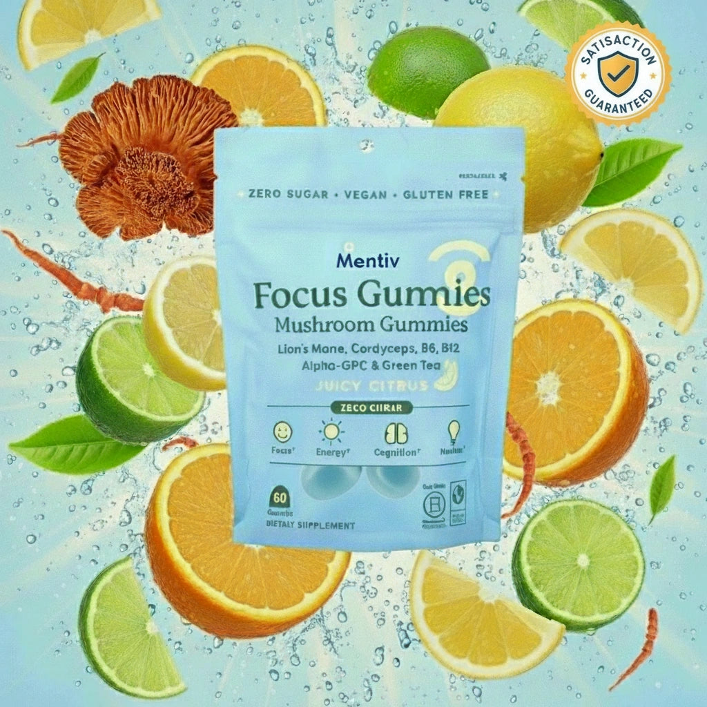 Mentiv Focus Gummies - Juicy Citrus