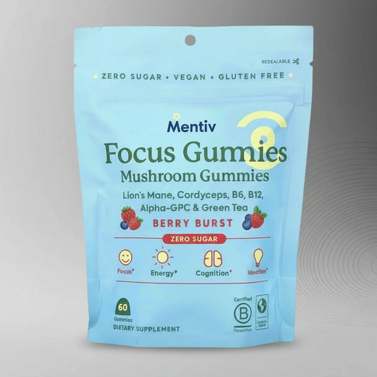 Mentiv Focus Gummies- Berry Burst (Sold Out)